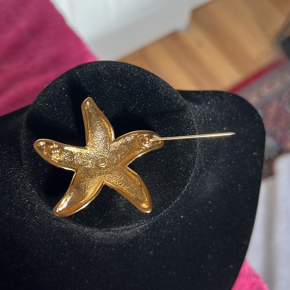 VTG Retired Swarovski Crystal Starfish Brooch Pin - Picture 4 of 4